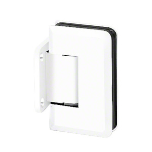 Gloss White Wall Mount with Short Back Plate Premier Series Hinge