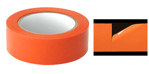 CRL Marcy® Orange 1-1/2" Vinyl Molding Retention Tape - Without Warning