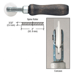 CRL 3/32" Single Concave Edge Nylon Wheel Spline Roller