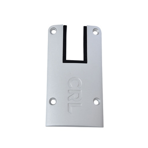 CRL DRX™ 4" Satin Anodized Square End Cap with Filler