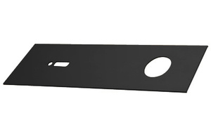 CRL Matte Black Cover Plate for 4-1/2" Header Used with Overhead Concealed Door Closers