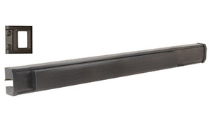 CRL Jackson® 1295 Push Pad Rim Panic Exit Device - Fluted Texture Extrusion, 'S' Type Strike, 36", Bronze