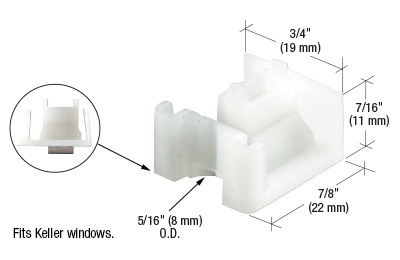 CRL Sliding Window Roller with 5/16