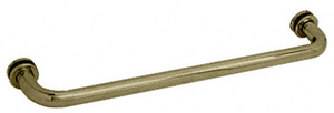 CRL Brushed Bronze 18" Single-Sided Towel Bar for Glass