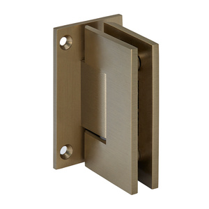 CRL Brushed Bronze Geneva 037 Series Wall Mount Full Back Plate Standard Hinge