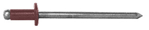 CRL Brown 1/8" Diameter, 1/16" to 1/8" Grip Range Aluminum Mandrel and Rivet - 1000 Pack
