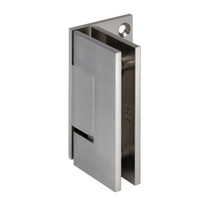 CRL Brushed Nickel Geneva 044 Series Wall Mount Offset Back Plate Hinge