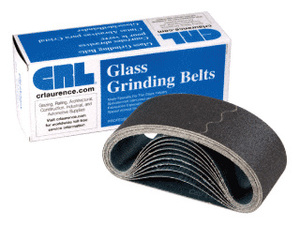 CRL 3" x 24" 60X Grit Glass Grinding Belt for Portable Sanders - 10/Bx