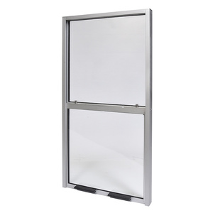 CRL Satin Anodized 15" x 30" Vertical Sliding Service Windows with 1/4" Clear tempered Glass included No Screen