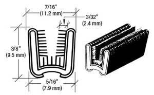 CRL 7/16" x 3/8" Universal Channel - 500' Roll