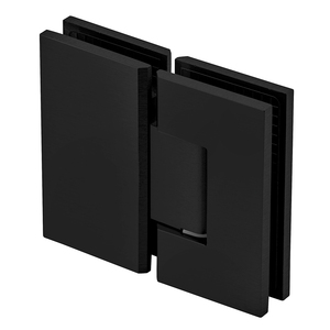 Matte Black 180° Glass to Glass Maxum Series Hinge