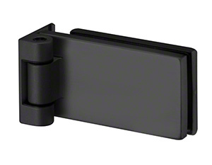 Fallbrook Matte Black Square Hinge