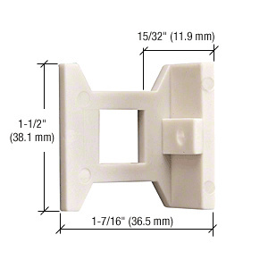 CRL Extended Hole Flush Bolt Nylon Guide