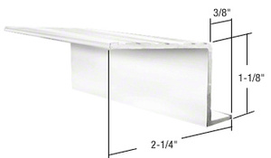 CRL White 74" Retractable Screen Door Out Sill adaptor