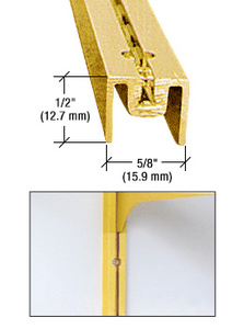 CRL Gold Anodized 48" Aluminum Wall Standard