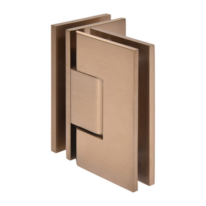CRL Dark Brushed Bronze Vienna 092 Series 90 Degree Glass-to-Glass Hinge