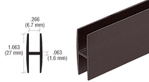 CRL Duranodic Bronze H14 H-Bar Channel