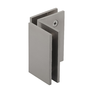 CRL Brushed Nickel Geneva Series Glass-to-Glass Bracket