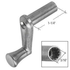 CRL Diecast RV Window Crank Handle - 1-1/4" Stem Length