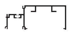 CRL-U.S. Aluminum Horizontal for 1" Glass, Custom Paint, 24'-2"