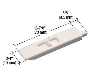 CRL White Mortised Tilt Latch