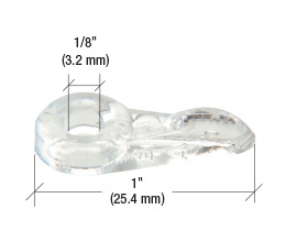 CRL Clear Flush Panel Clips