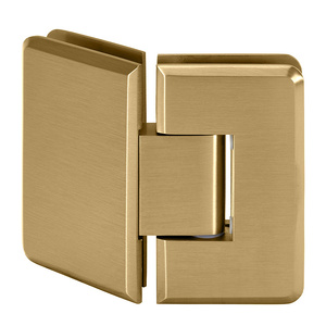 CRL Satin Brass Cologne 045 Series 135º Glass-to-Glass Hinge