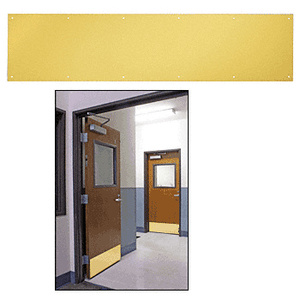 CRL 6" x 34" Polished Brass Kick Plate