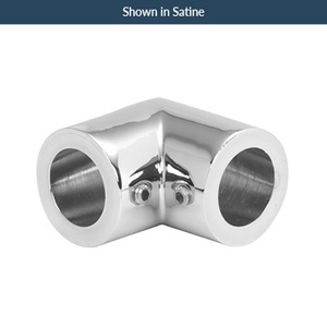 Brushed Nickel 90 Degree Corner Bracket