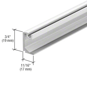 CRL-U.S. Aluminum Glass Stop for 1/4" Glass, White KYNAR® Paint - 21'-2"