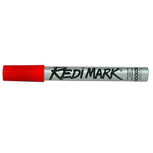 CRL Marcador Dixon con punta de fieltro, en color rojo