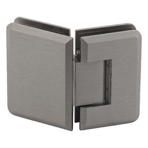 Brushed Nickel 135° Glass-to-Glass Adjustable Premier Series Hinge