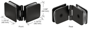 CRL Matte Black Adjustable Glass-to-Glass Clamp