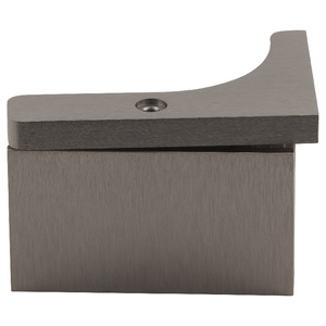 Brushed Nickel Wall Mount with Reversible "L" Bracket Prestige Series Hinge with 5° Pin