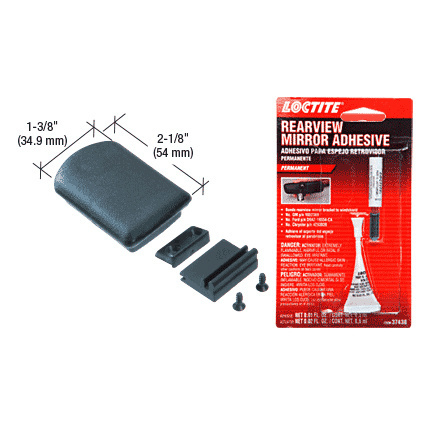 CRL Replacement Plastic Self-Latching Latch for CRL Tri-Vent Sliders With Latch Base and Adhesive