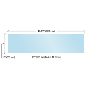CRL Acrylic Protective Barrier Panel 47-1/2" x 12"