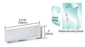 CRL Satin Anodized EUR Series Sidelite or Glass Door Mounted Keeper