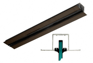 CRL Dark Bronze Anodized Pocket Snap-In Channel - 120"