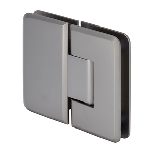 CRL Satin Nickel Cologne 180 Series 180º Glass-to-Glass Hinge