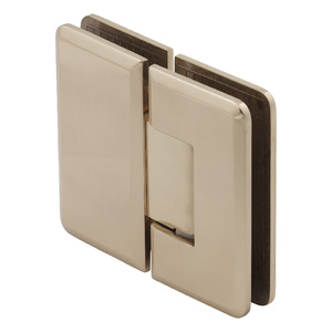 Polished Brass 180° Glass-to-Glass Adjustable Majestic Series Hinge