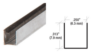 CRL 1/4" x 5/16" Stainless Steel Edge Molding