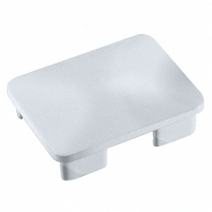 CRL Mill Rectangular AWS Post Cap for 180 Degree Center or End Post