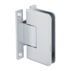CRL Satin Chrome Plymouth Series Wall Mount 'H' Back Plate Hinge