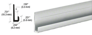 CRL Brite Anodized Aluminum 1/8" J-Channel