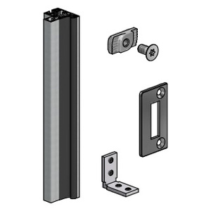 Fallbrook Satin Anodized Door Frame Kit for Adjacent Fixed Panels