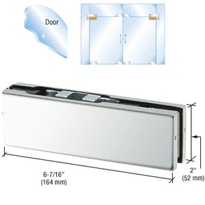 CRL Polished Stainless Adjustable North American Top Door Patch Fitting