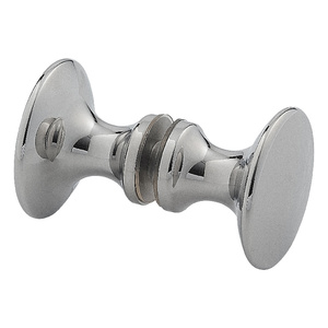 Polished Chrome Traditional Series Knobs Back-to-Back Set