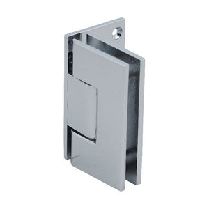 CRL Polished Chrome Vienna 044 Series 5 Degree Pre-Set Wall Mount Offset Back Plate Hinge