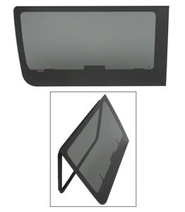 CRL 2007+ OEM Design 'All-Glass' Look Fixed Egress Window for Sprinter Van with 144" or 170" Wheelbase