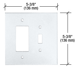 CRL Clear Designer and Toggle Combo Acrylic Mirror Plate